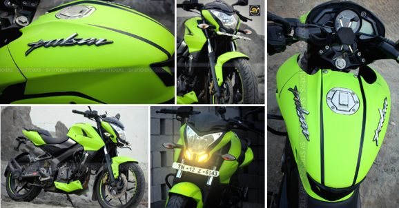Fluorescent Green Bajaj Pulsar NS200