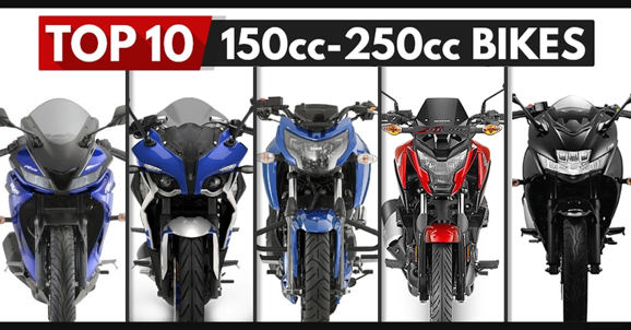 Top 10 Best-Selling 150cc-250cc Bikes