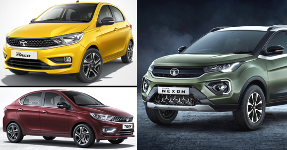 2020 Tata Nexon SUV, Tiago Hatchback and Tigor Sedan