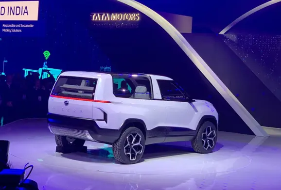 Tata Sierra SUV Concept Rear 3-Quarter