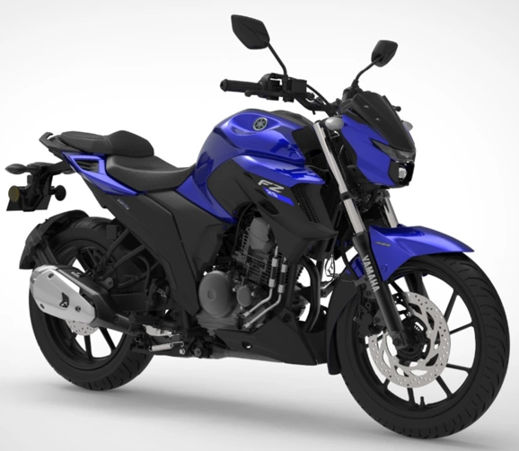 BS6 Yamaha FZ25 Racing Blue