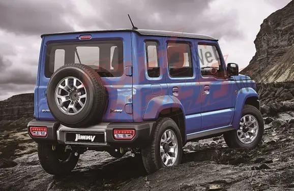 5-Door Maruti Suzuki Jimny Rear 3-Quarter