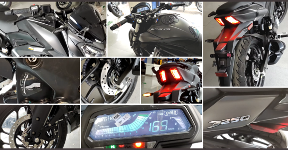 Vine Black Bajaj Dominar 250 Walkaround Video