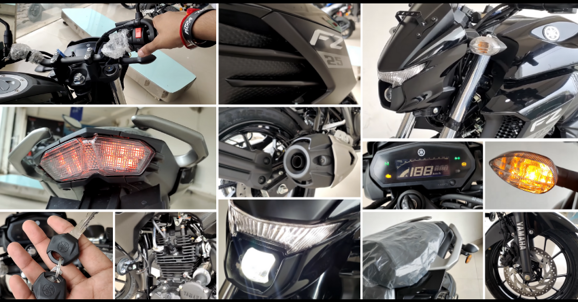 Metallic Black BS6 Yamaha FZ25 Video