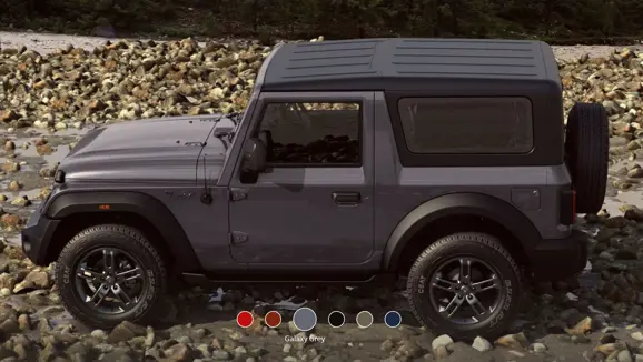 New Mahindra Thar Galaxy Grey Side View