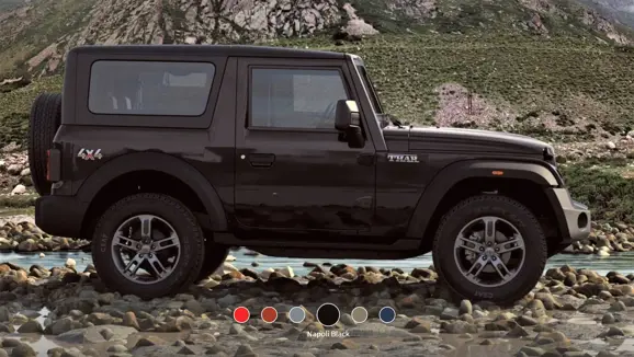 New Mahindra Thar Napoli Black Side View