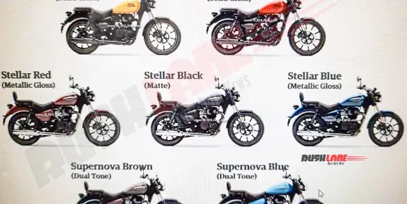 Royal Enfield Meteor 350 Colour Options