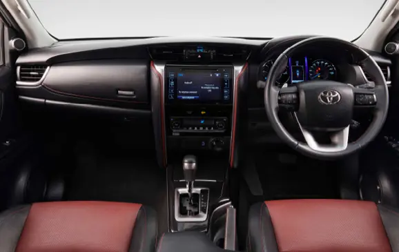 Red and Black Dual-Tone Interior
