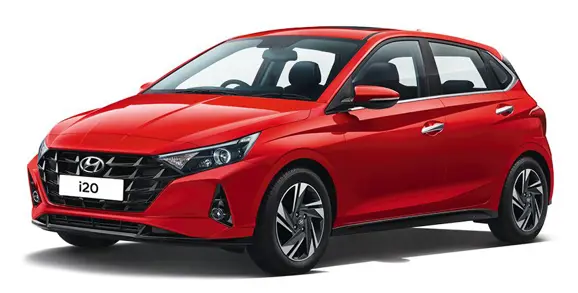 India-Spec 2021 Hyundai i20 Front 3-Quarter View