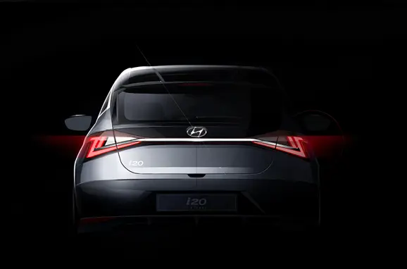 India-Spec 2021 Hyundai i20 Rear View