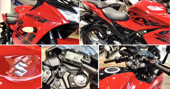 Pearl Mira Red Suzuki Gixxer SF