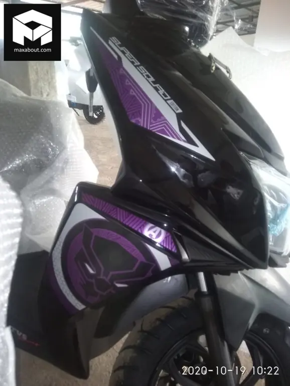 TVS Ntorq Marvel Avengers Edition (Black Panther Theme)