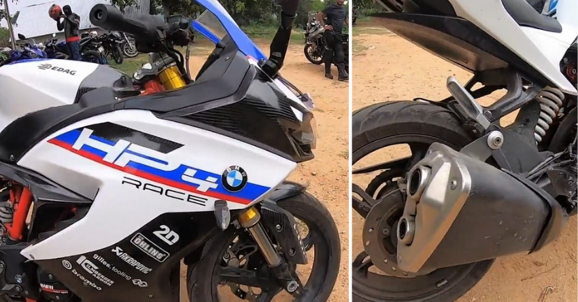 TVS Apache HP4 Race 310 with Kawasaki Z800 Exhaust
