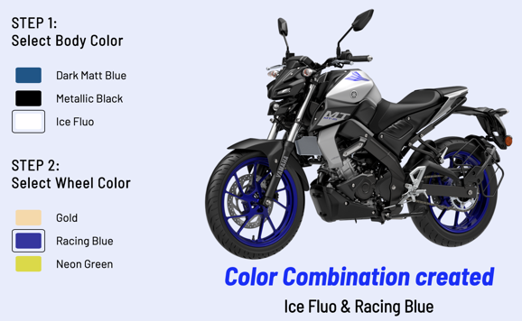 Ice Fluo and Racing Blue