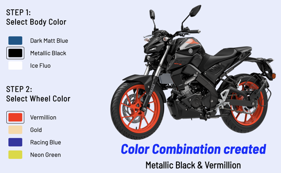 Metallic Black and Vermillion