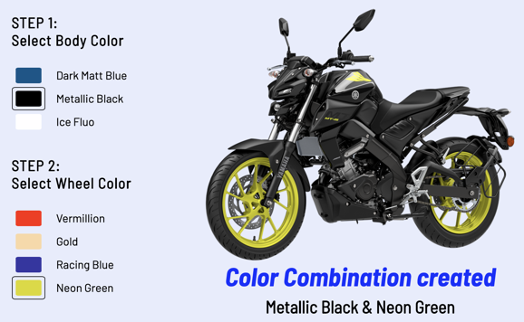 Metallic Black and Neon Green