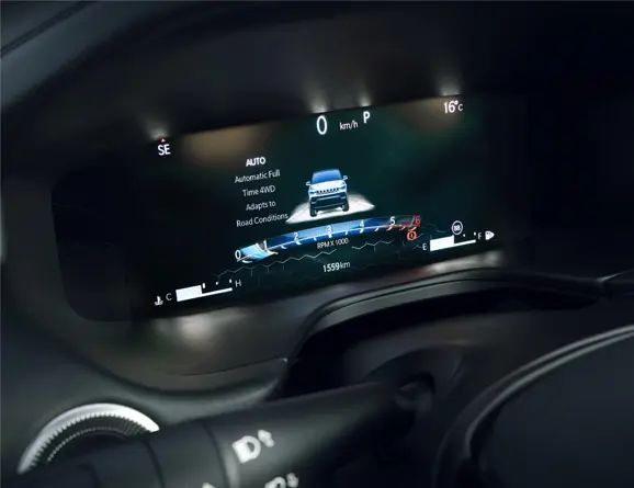India-Spec 2021 Jeep Compass SUV Instrument Cluster
