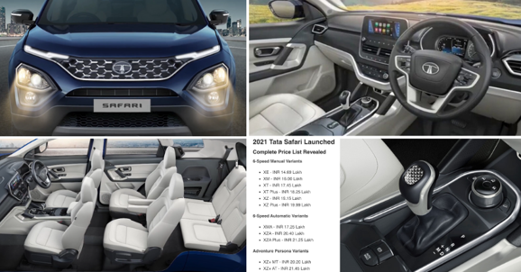 2021 Tata Safari Launched in India