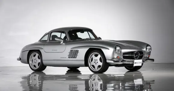 Gray Mercedes-Benz 300SL