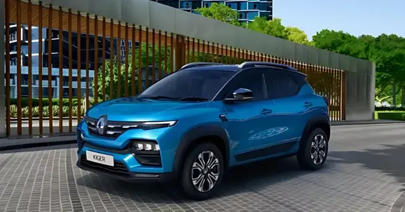 Caspian Blue Renault Kiger RXT