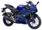 Yamaha R15 V4 Racing Blue Edition Front 3-Quarter View