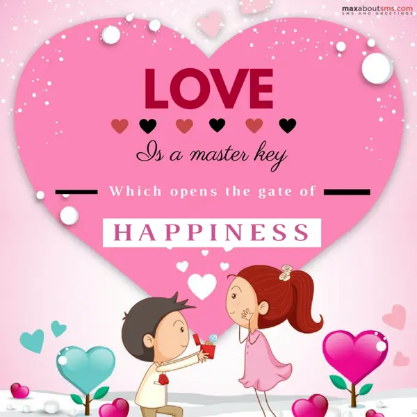 Love Greetings Wishes: Love is a master key