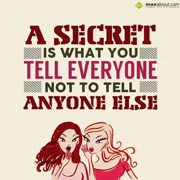 Funny Greetings Wishes: A secret is what you