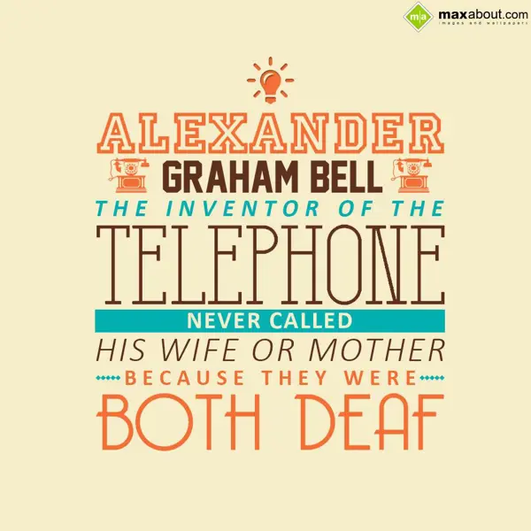 People Facts Greetings Wishes: Alexander Graham Bel