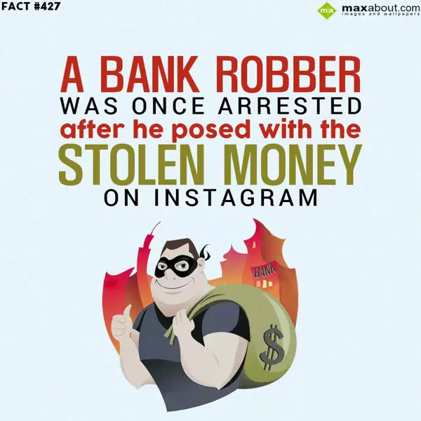 Country Facts Greetings Wishes: A bank robber was on