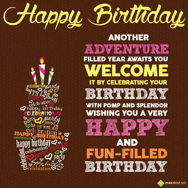 Birthday Greetings Wishes: Another adventure fi