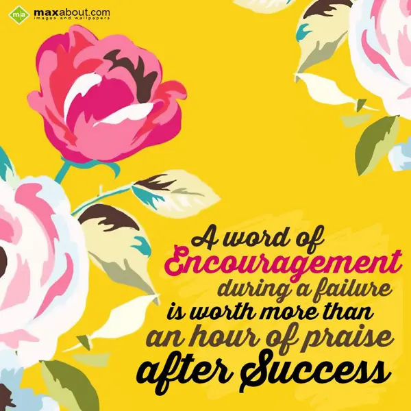 Motivational Greetings Wishes: A word of encouragem