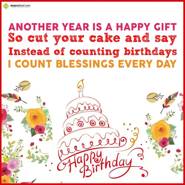 Birthday Greetings Wishes: Another year is a ha