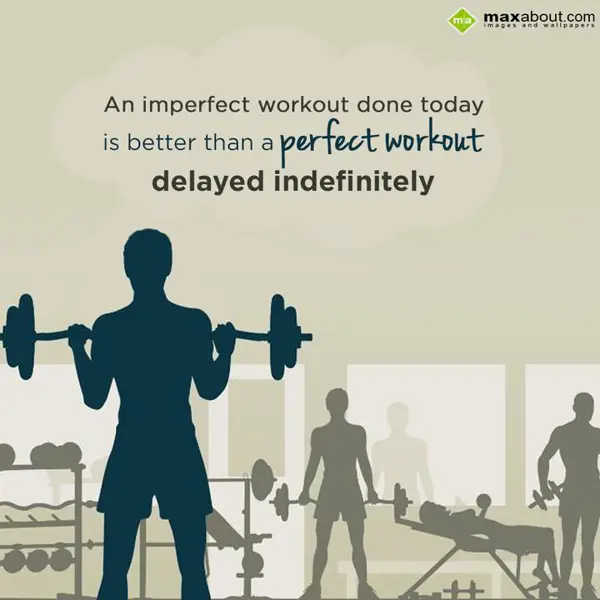 Health and Fitness Greetings Wishes: An imperfect workout