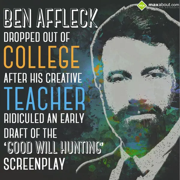 People Facts Greetings Wishes: Ben Affleck dropped 