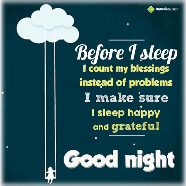 Good Night Greetings Wishes: Before I sleep
I co