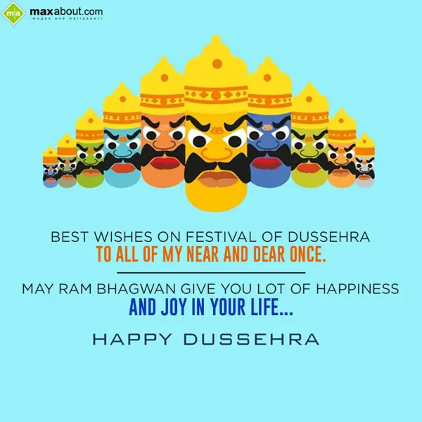 Dussehra Greetings Wishes: Best wishes on festi