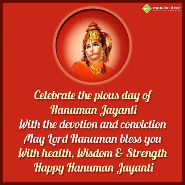 Hanuman Jayanti Greetings Wishes: Celebrate the pious 