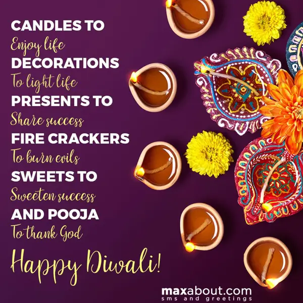 Diwali Greetings Wishes: Candles to enjoy lif