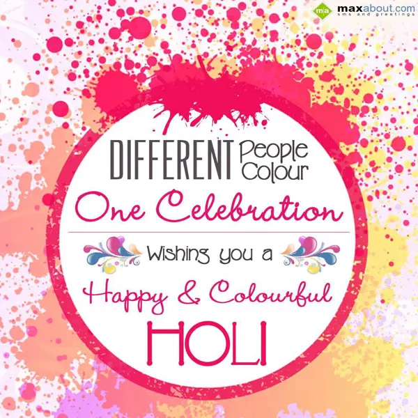 Holi Greetings Greetings Wishes: Different People
,
