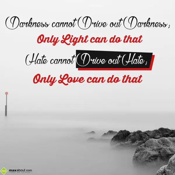 Love Greetings Wishes: Darkness cannot driv