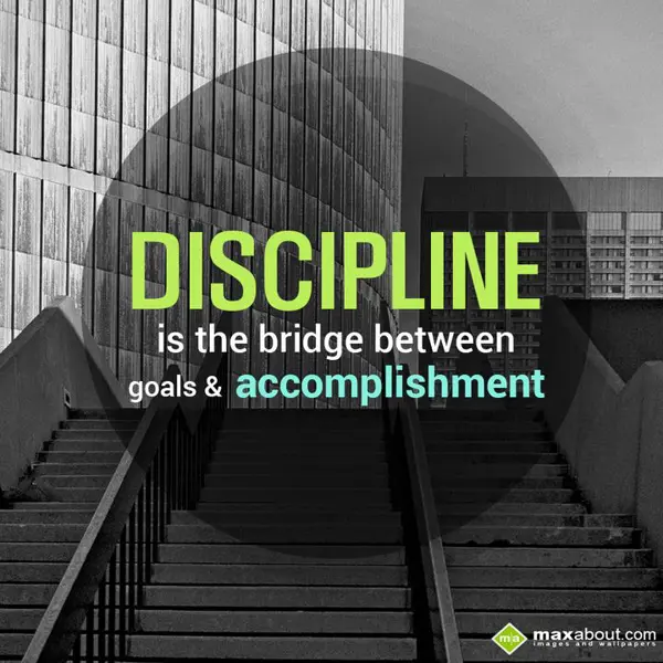 Encouragement Greetings Wishes: Discipline is the br