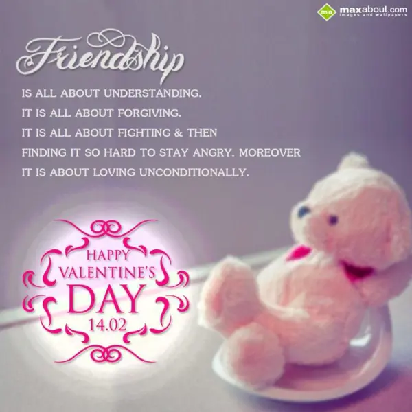 Valentine Wishes Greetings Wishes: Friendship is all ab