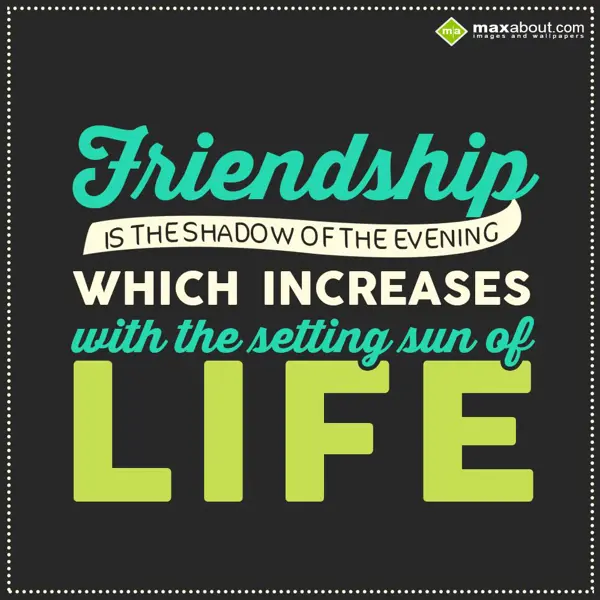 Evening Greetings Wishes: Friendship is the sh