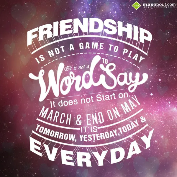 Friendship Greetings Wishes: Friendship is not a 