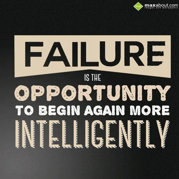 Motivational Quotes Greetings Wishes: Failure is the Oppor