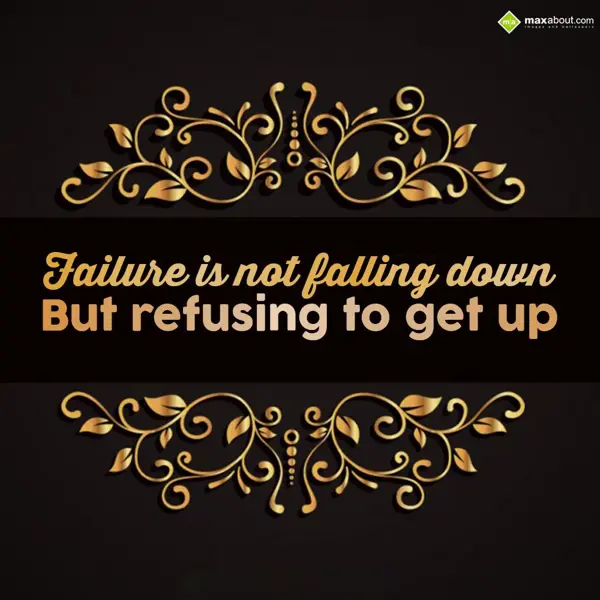 Quotes Greetings Wishes: Failure is not falli