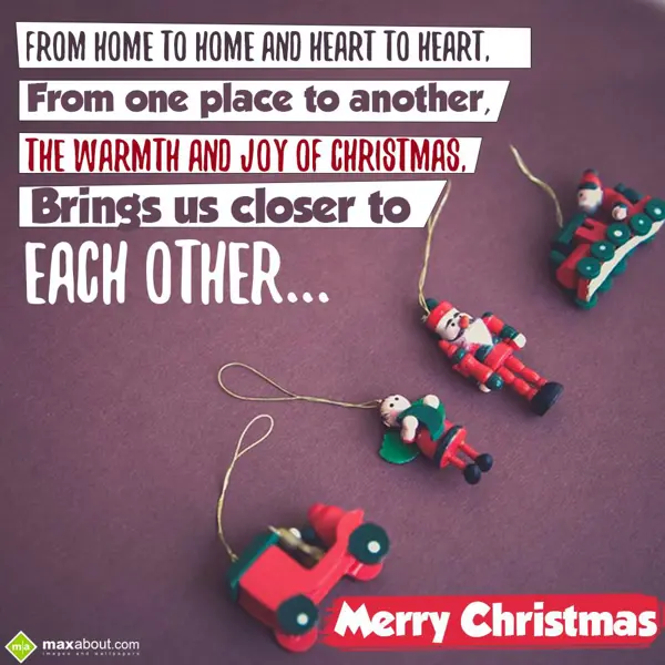 Christmas Greetings Greetings Wishes: From home to home an