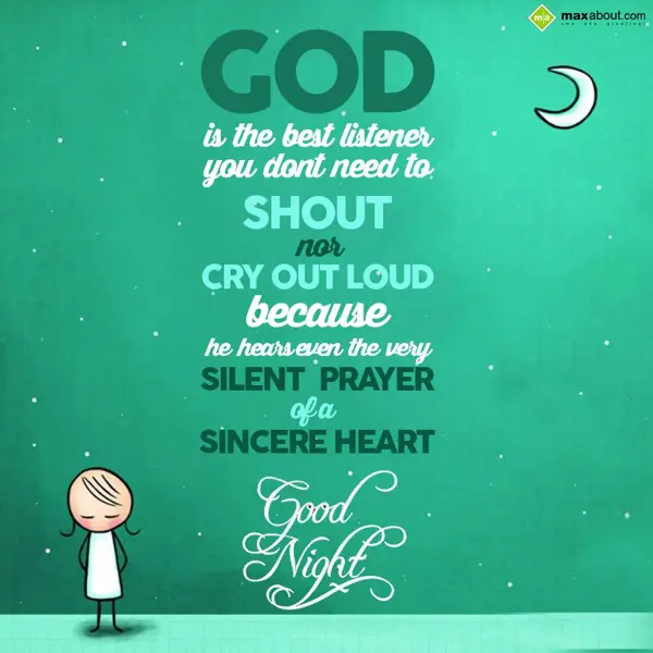 Good Night Greetings Wishes: God is the best list