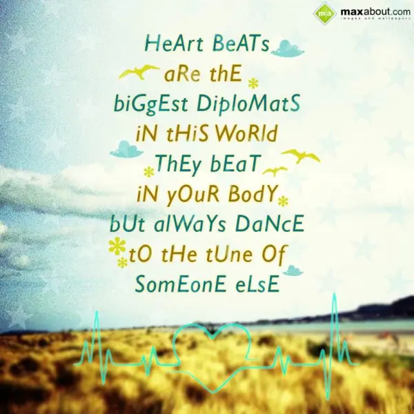 Heart Greetings Wishes: Heart beats are the 