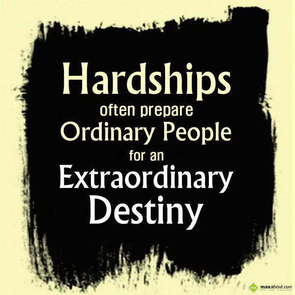 Encouragement Greetings Wishes: Hardships often prep